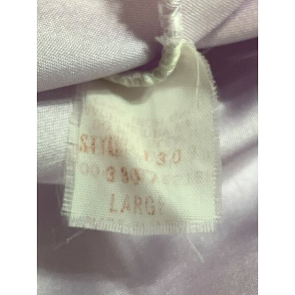 Vtg Brandywine Lavender Nightgown Peignoir Large Lace Puff Sleeves Polyester USA - Picture 7 of 11